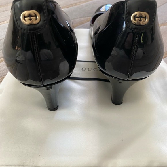 Gucci black patent leather wedge - Picture 2 of 12